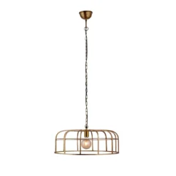 Leuchten Direkt 11493-60 Pendelleuchte Amir messing E27