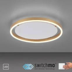 Leuchten Direkt 15391-60 RITUS LED Deckenleuchte Messing Matt rund 40cm