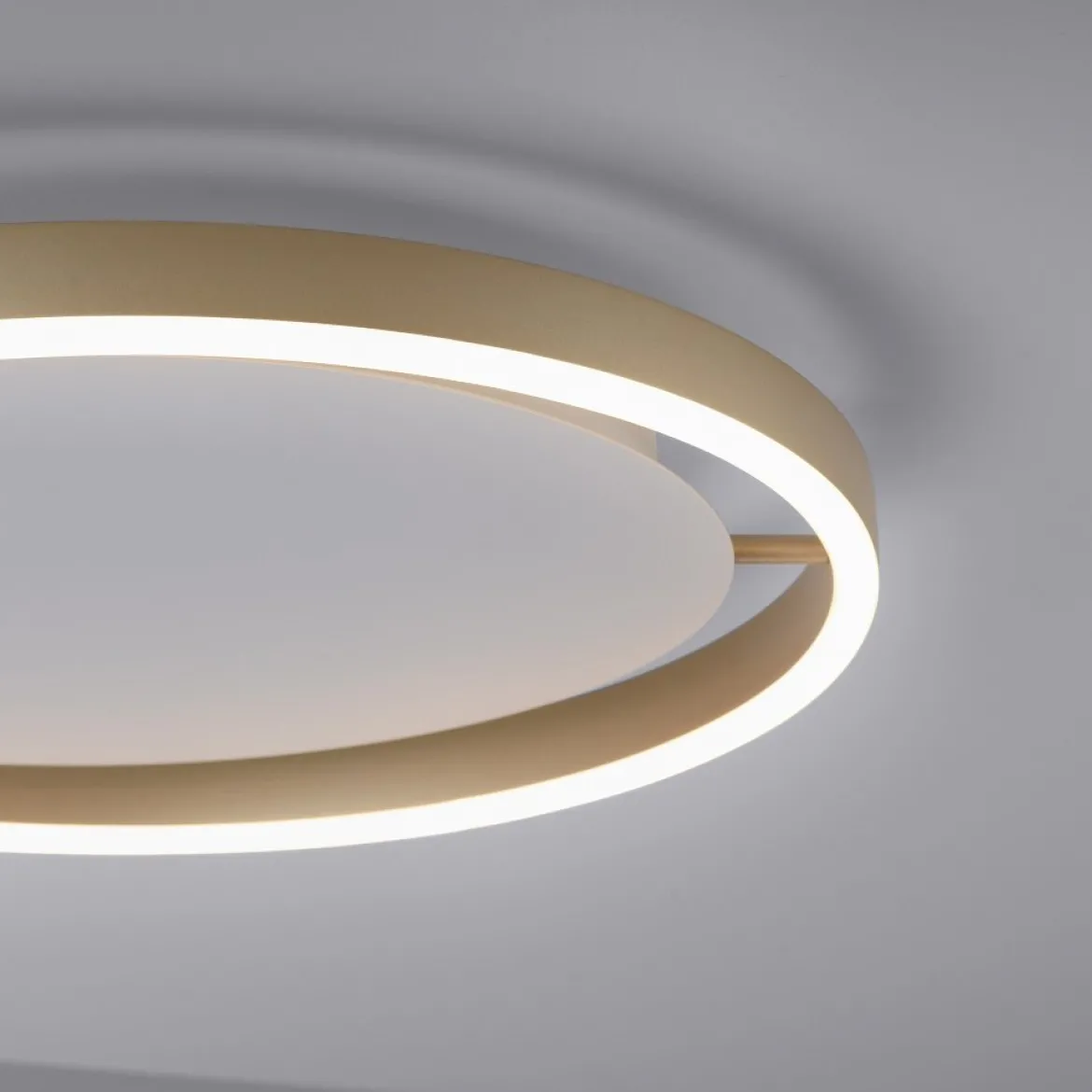 Leuchten Direkt 15391-60 RITUS LED Deckenleuchte Messing Matt rund 40cm