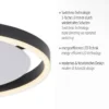 Leuchten Direkt 15391-13 RITUS LED Deckenleuchte Anthrazit rund 40cm