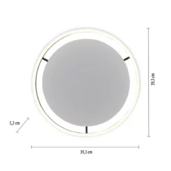 Leuchten Direkt 15391-13 RITUS LED Deckenleuchte Anthrazit rund 40cm