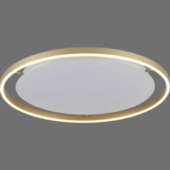 Leuchten Direkt 15392-60 RITUS LED Deckenleuchte Messing Matt rund 60cm