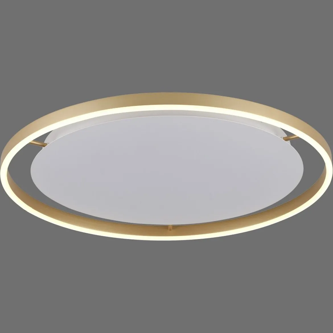 Leuchten Direkt 15392-60 RITUS LED Deckenleuchte Messing Matt rund 60cm