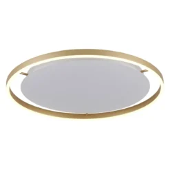 Leuchten Direkt 15392-60 RITUS LED Deckenleuchte Messing Matt rund 60cm