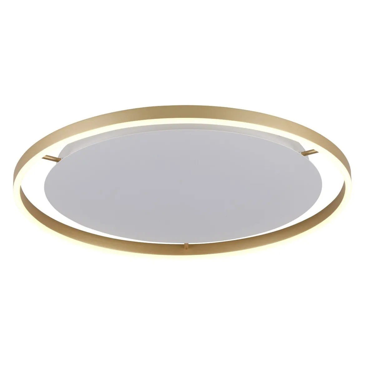 Leuchten Direkt 15392-60 RITUS LED Deckenleuchte Messing Matt rund 60cm