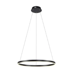Leuchten Direkt 15394-13 RITUS LED Pendelleuchte Anthrazit rund 60cm dimmbar