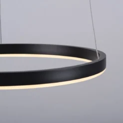 Leuchten Direkt 15393-13 RITUS LED Pendelleuchte Anthrazit rund 40cm dimmbar
