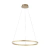 Leuchten Direkt 15394-60 RITUS LED Pendelleuchte Messing Matt rund 60cm dimmbar
