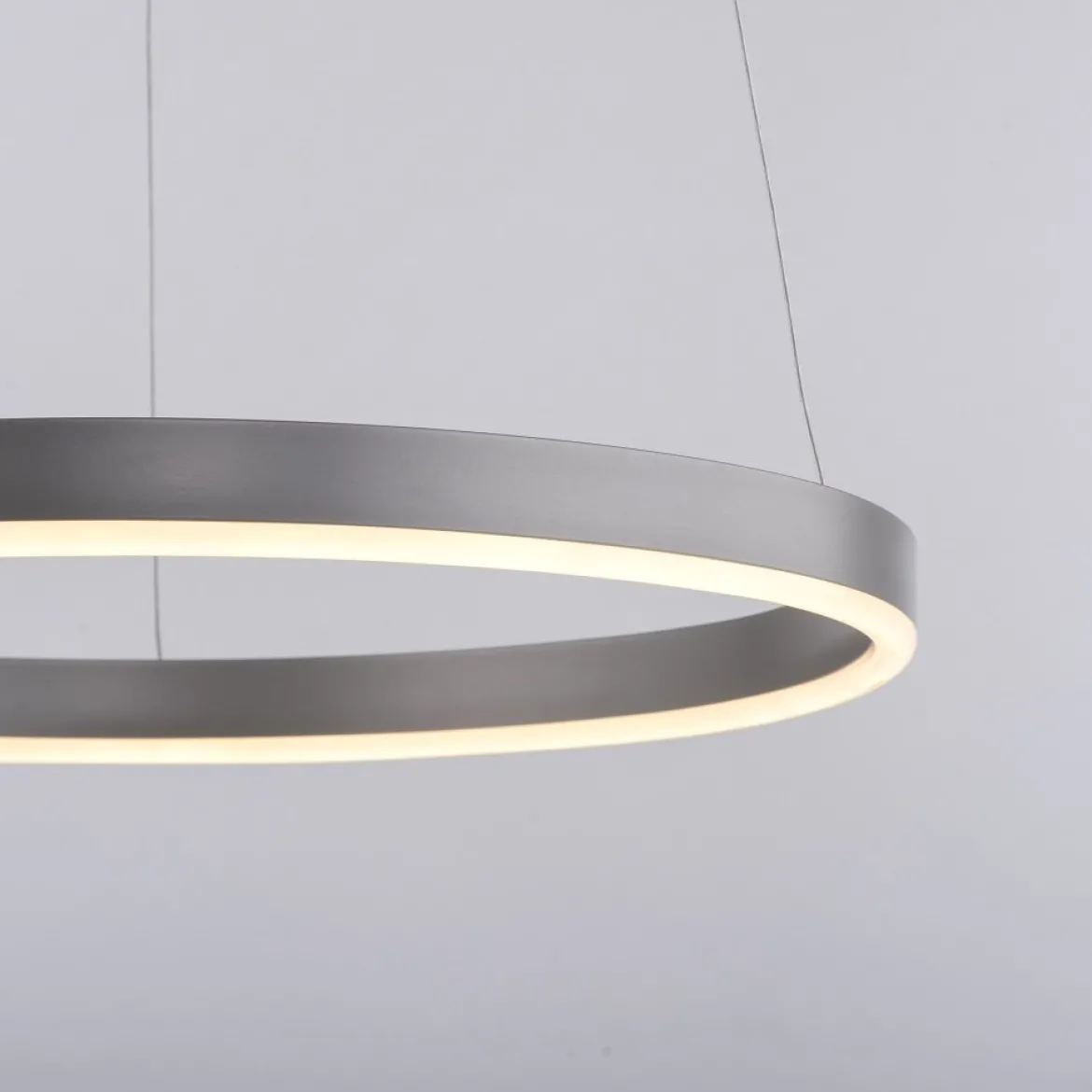 Leuchten Direkt 15393-95 RITUS LED Pendelleuchte Aluminium rund 40cm dimmbar