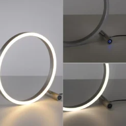 Leuchten Direkt 15390-95 RITUS LED Tischleuchte Aluminium rund Touchdimmer
