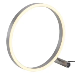 Leuchten Direkt 15390-95 RITUS LED Tischleuchte Aluminium rund Touchdimmer