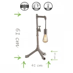 Luce Ambiente Design Amarcord L1 ZN Tischleuchte 1-flammig