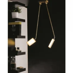Luce Ambiente Design LED Book PL ORO Deckenleuchte 2-flammig