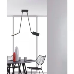 Luce Ambiente Design LED Book PL Nero Deckenleuchte  2-flammig