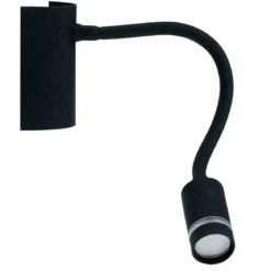 Luce Ambiente Design LED Kepler Nero Wandleuchte 1-flammig schwarz
