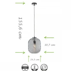 Luce Ambiente Design Nereide C S1 BLU Pendelleuchte 1-flammig