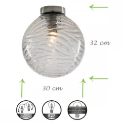 Luce Ambiente Design Nereide G PL30 TR Deckenleuchte 1-flammig