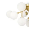 Maytoni Deckenleuchte Dallas 12-flammig gold mattweiss