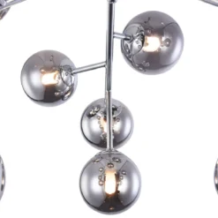 Maytoni Deckenleuchte Dallas 12-flammig rauchglas chrom