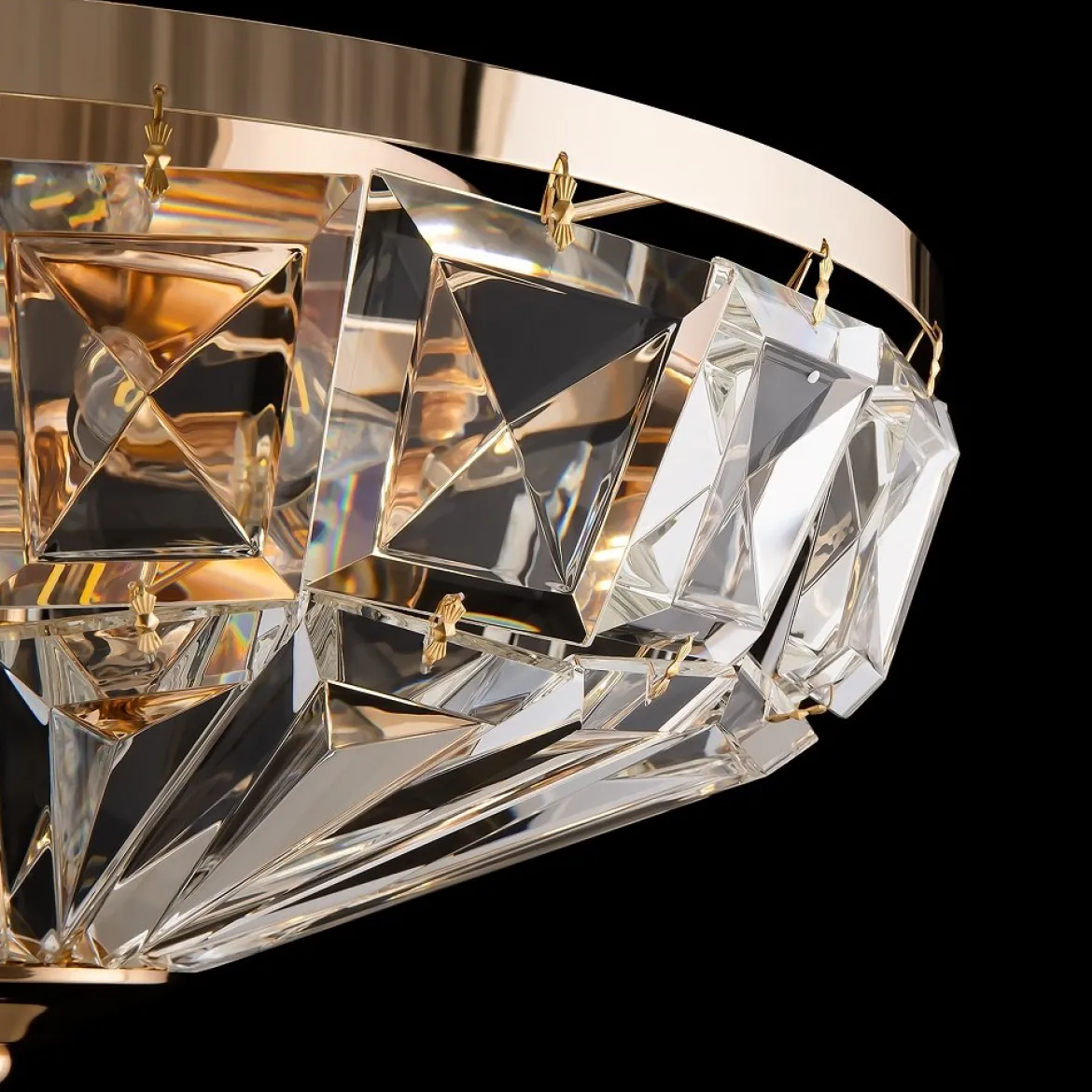 Maytoni Deckenleuchte Facet 49cm goldfarben