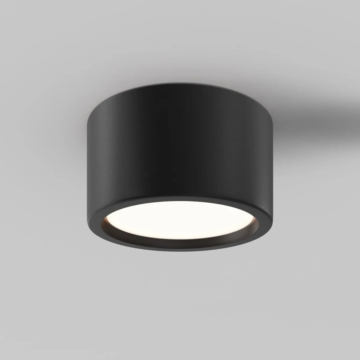 Maytoni Deckenleuchte Hydra schwarz 18cm 3000K IP44