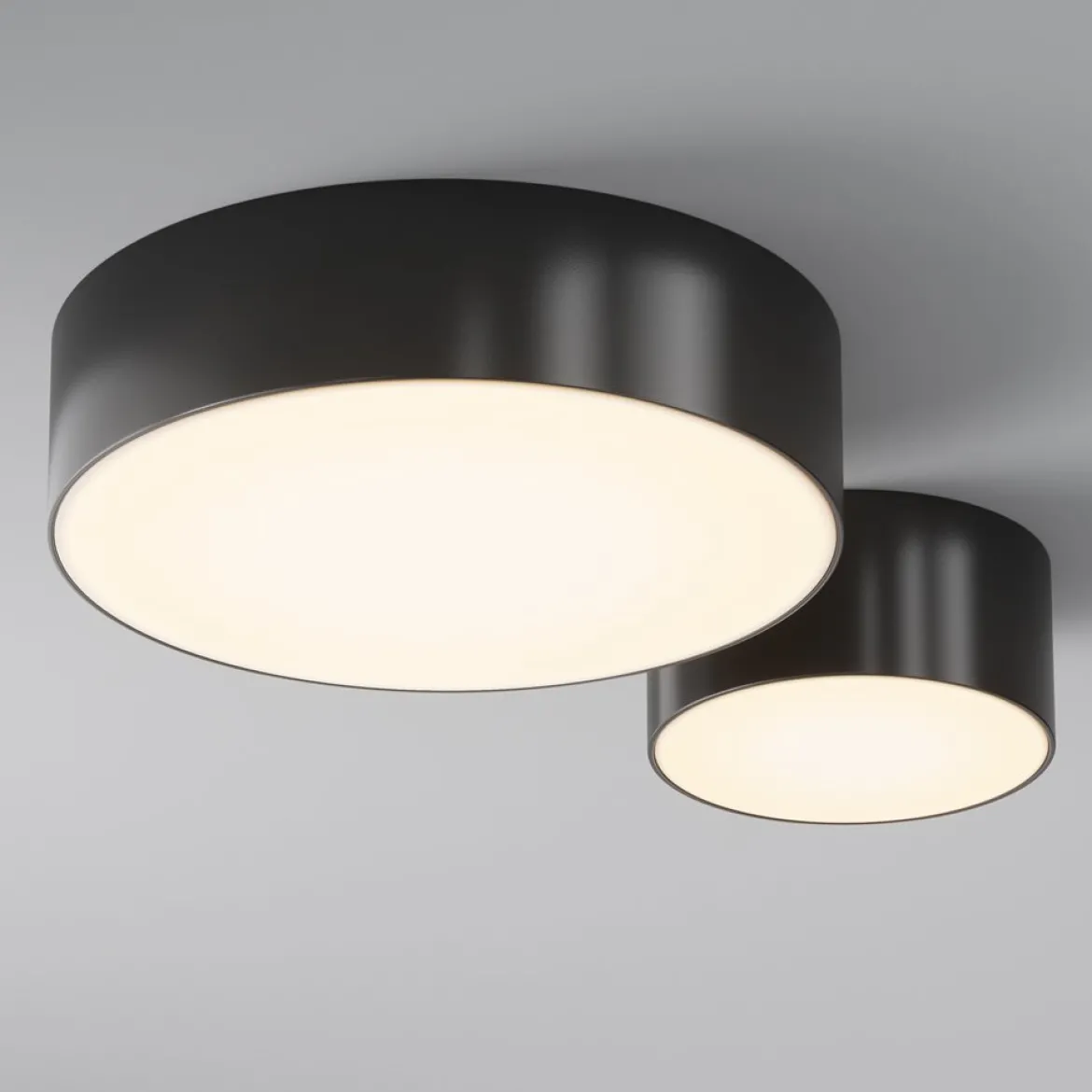 Maytoni Deckenleuchte Zon IP schwarz 22cm 3000K IP65