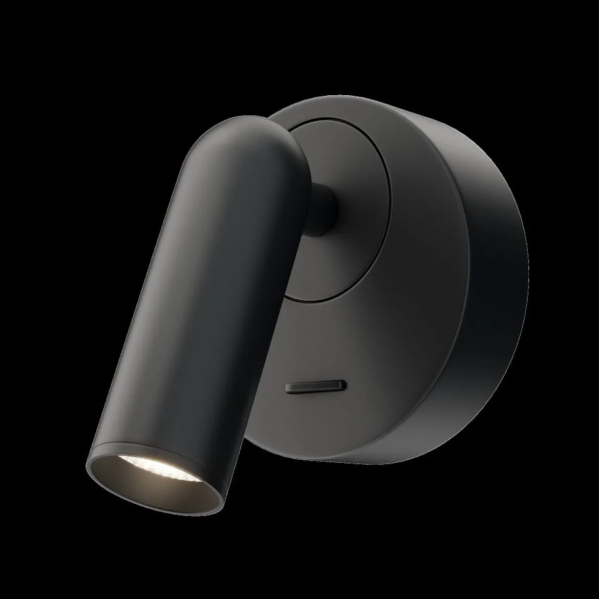 Maytoni LED Wandleuchte Mirax rund schwarz 3000K