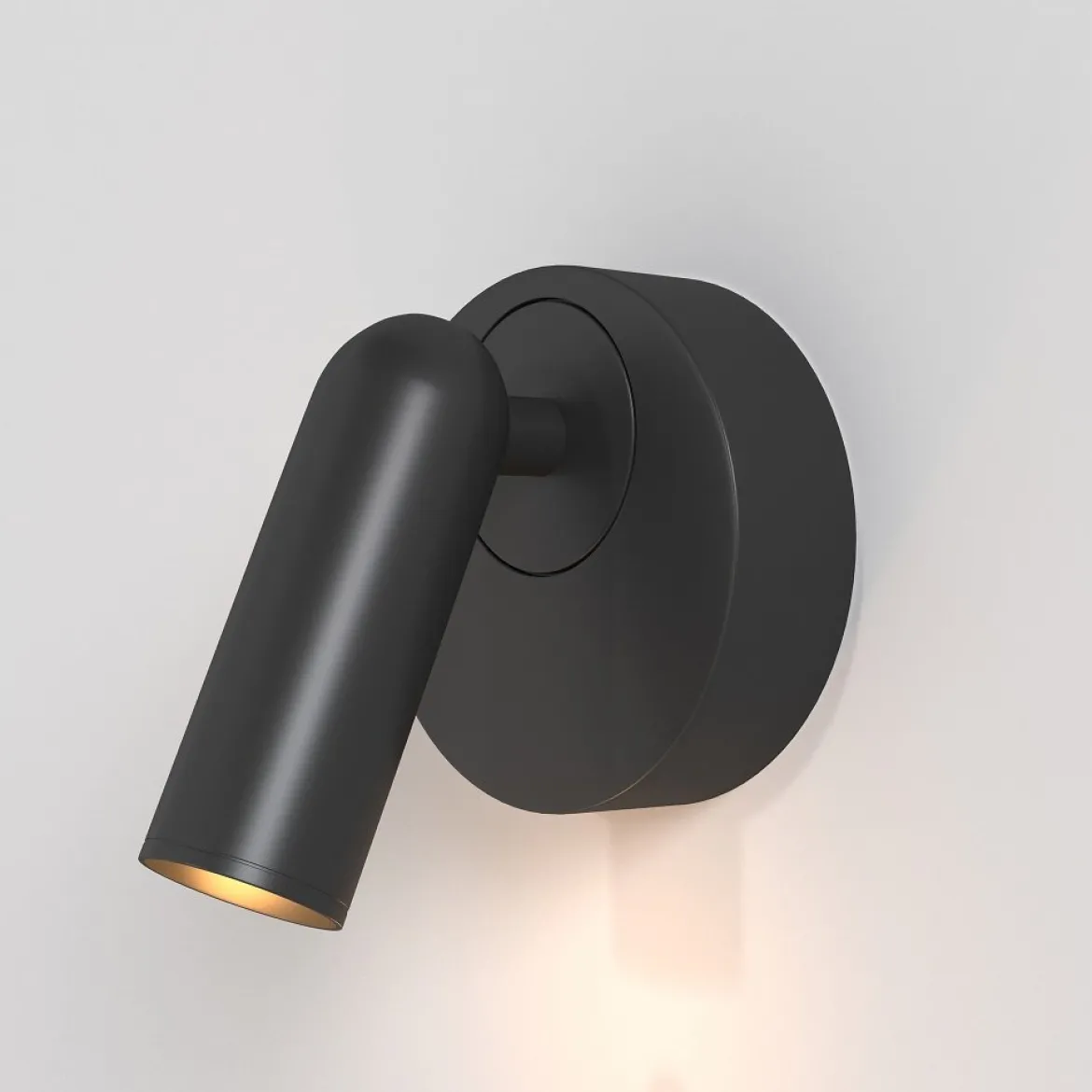 Maytoni LED Wandleuchte Mirax rund schwarz 3000K