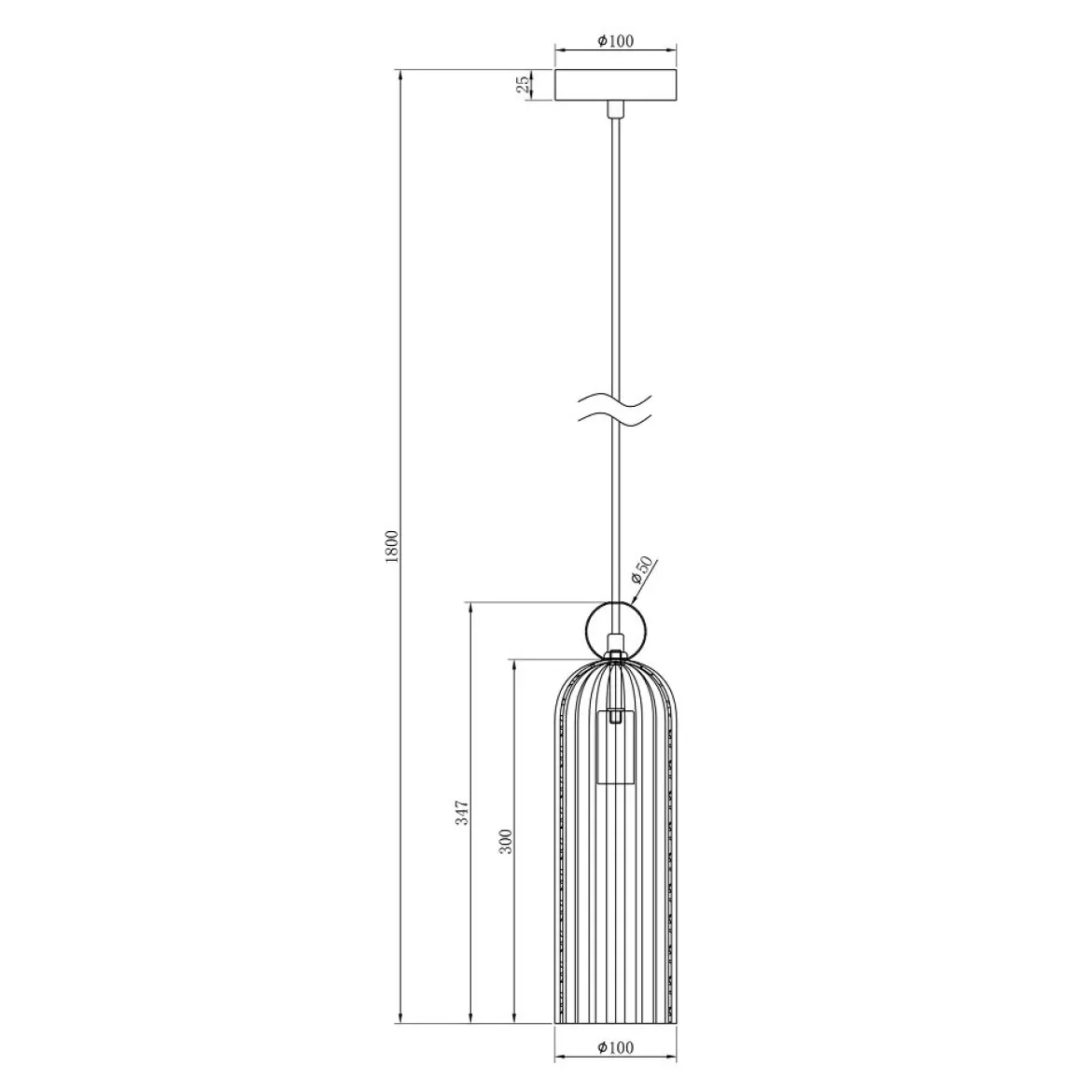 Maytoni Pendelleuchte Antic goldfarben cognac E14