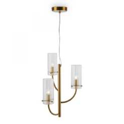 Maytoni Pendelleuchte Arco Classic 3-flammig messingfarben