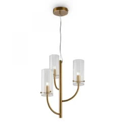 Maytoni Pendelleuchte Arco Classic 3-flammig messingfarben