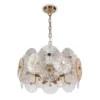 Maytoni Pendelleuchte Aster Modern 8-flammig goldfarben rund