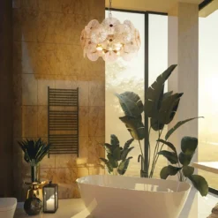 Maytoni Pendelleuchte Aster Modern 8-flammig goldfarben rund
