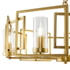 Maytoni Pendelleuchte Bowi House 6-flammig goldfarben