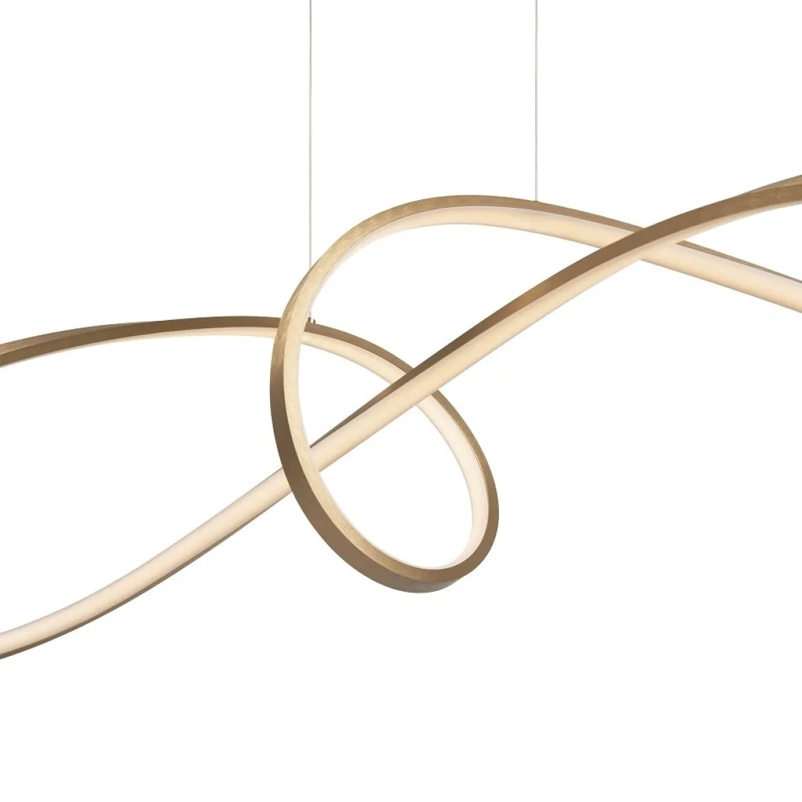 Maytoni Pendelleuchte Curve gold 4000K