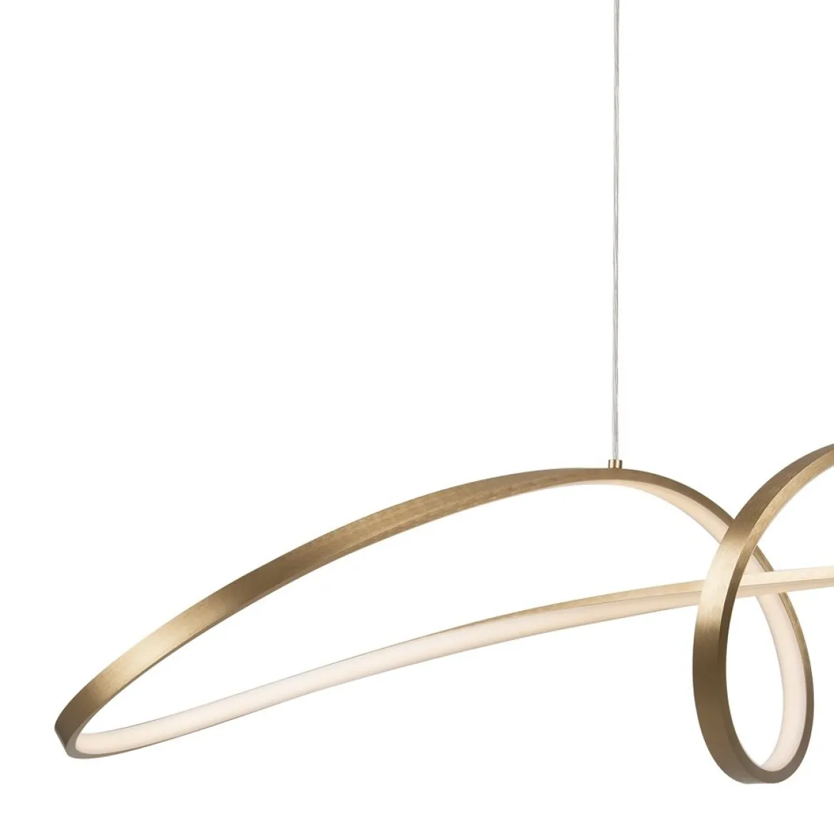 Maytoni Pendelleuchte Curve gold 4000K