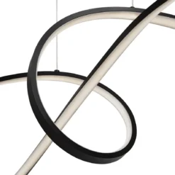 Maytoni Pendelleuchte Curve schwarz 4000K