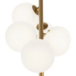 Maytoni Pendelleuchte Dallas 6-flammig gold mattweiss