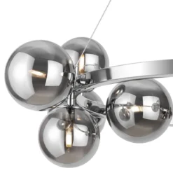 Maytoni Pendelleuchte Dallas 11-flammig chrom rauchglas