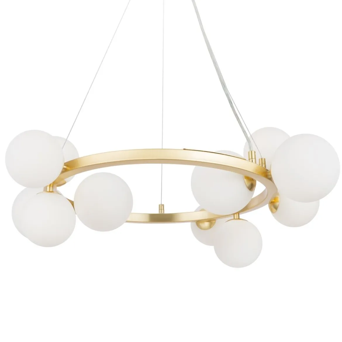 Maytoni Pendelleuchte Dallas 11-flammig gold mattweiss