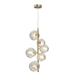 Maytoni Pendelleuchte Dallas 6-flammig gold cognac