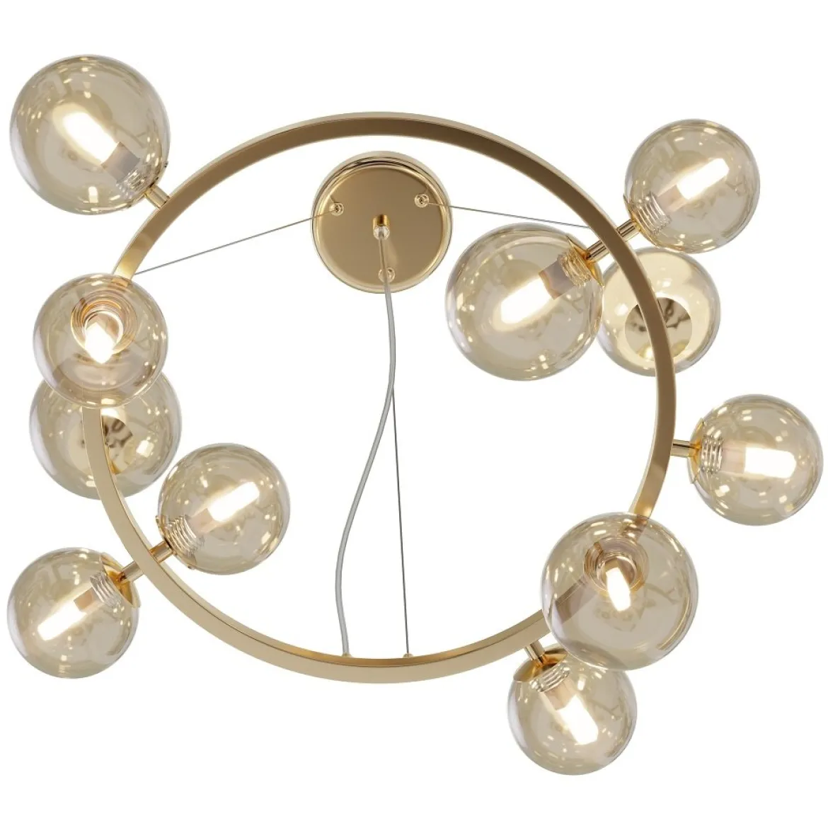 Maytoni Pendelleuchte Dallas 11-flammig gold cognac