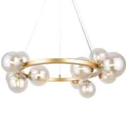 Maytoni Pendelleuchte Dallas 11-flammig gold cognac