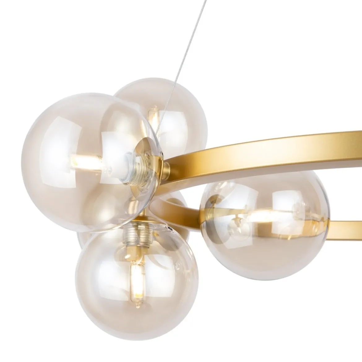 Maytoni Pendelleuchte Dallas 11-flammig gold cognac