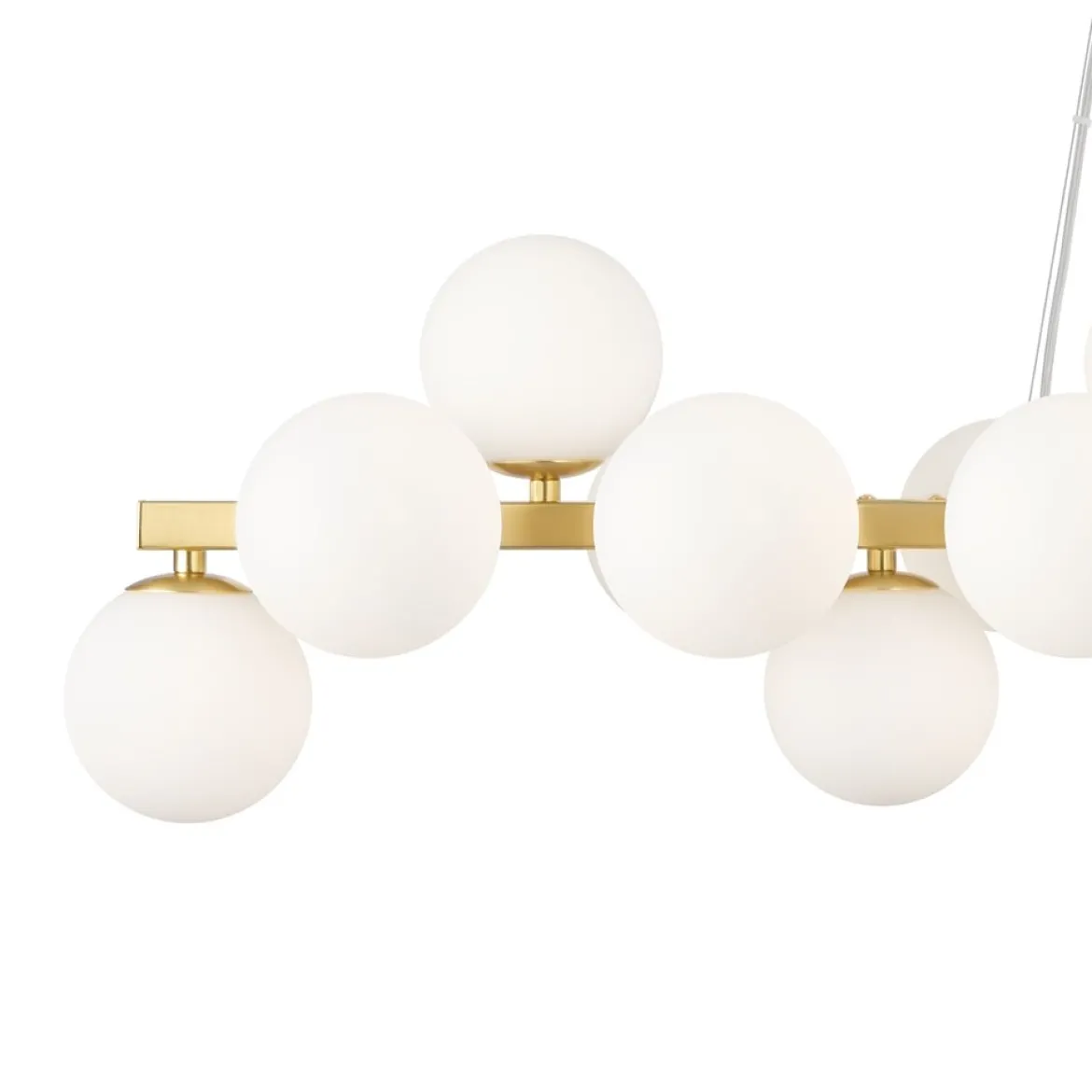 Maytoni Pendelleuchte Dallas 25-flammig gold mattweiss