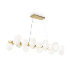 Maytoni Pendelleuchte Dallas 25-flammig gold mattweiss
