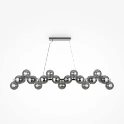 Maytoni Pendelleuchte Dallas 25-flammig chrom rauchglas