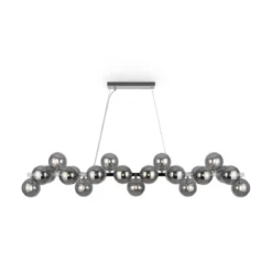 Maytoni Pendelleuchte Dallas 25-flammig chrom rauchglas