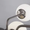 Maytoni Pendelleuchte Erich 10-flammig nickel Glas weiß matt