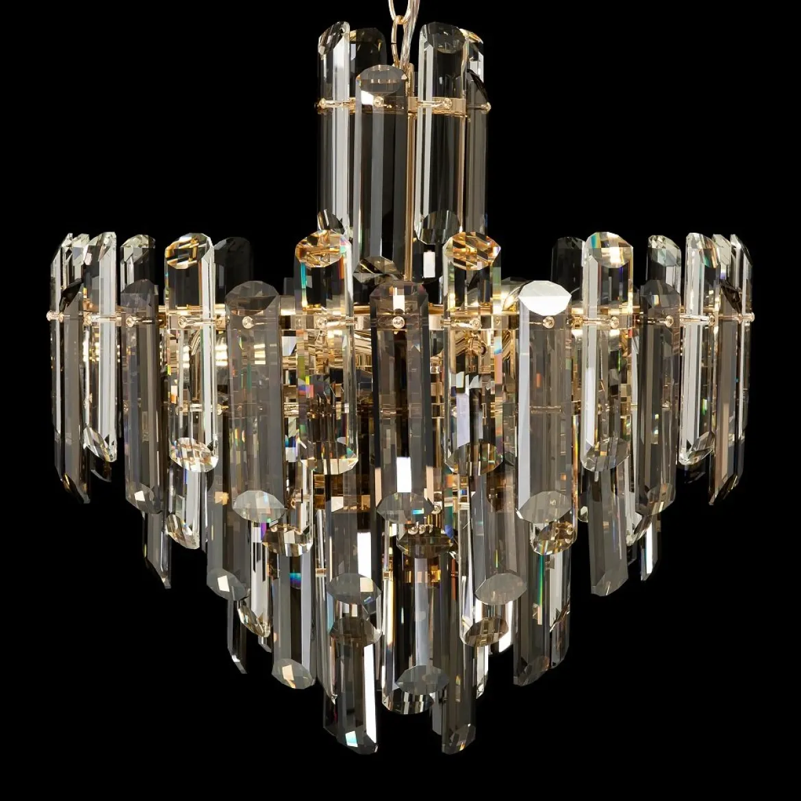 Maytoni Pendelleuchte Flare 6-flammig goldfarben